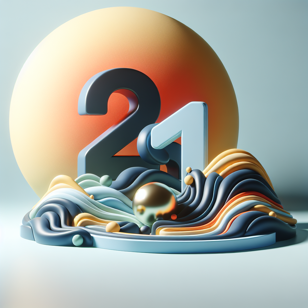 21點, modern digital art style, high quality, suitable for blog post, no text or watermarks