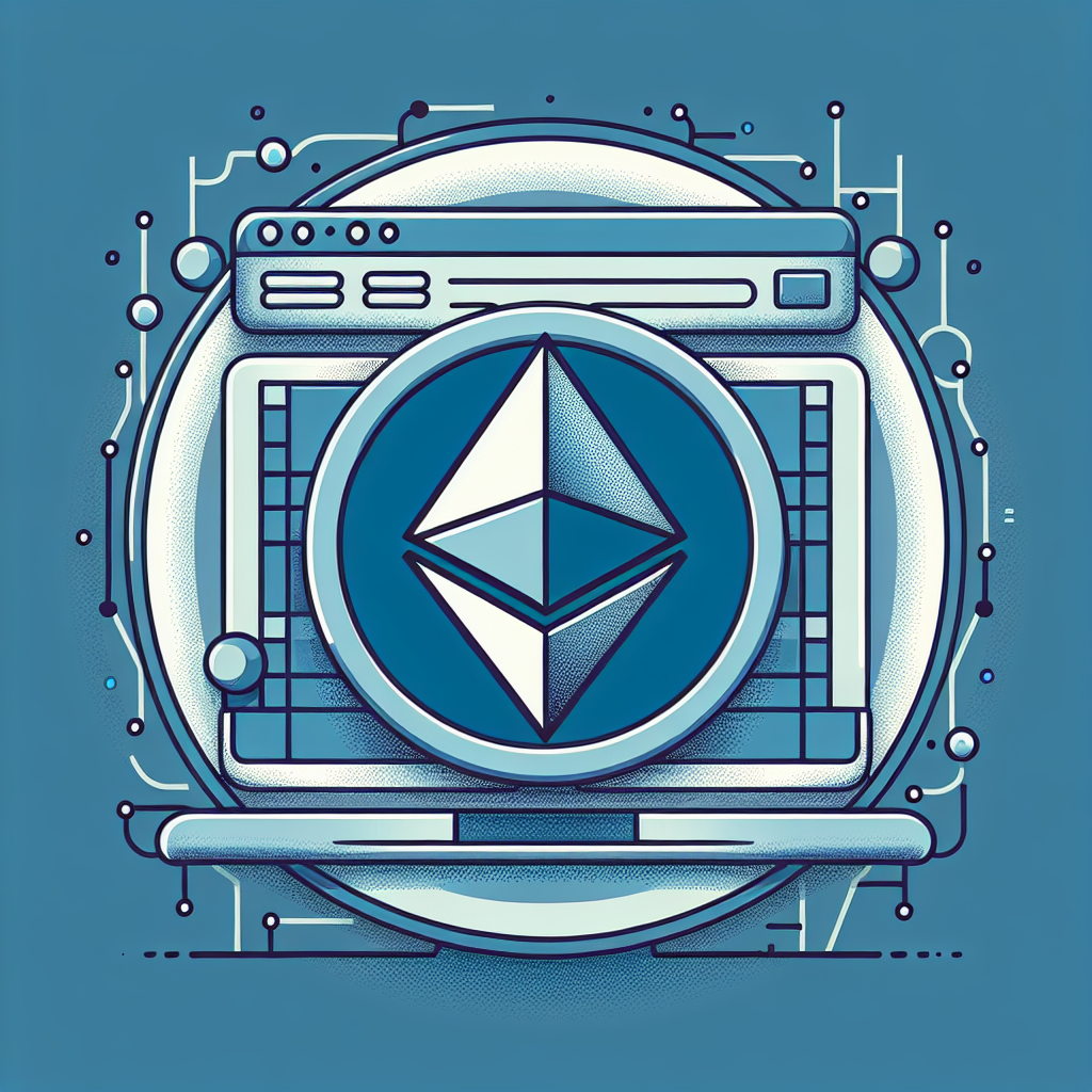 以太坊浏览器, professional blog illustration, high quality, suitable for blog post, no text or watermarks