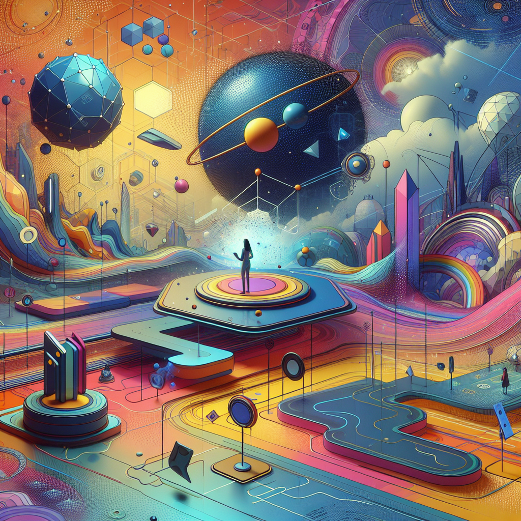 元宇宙现在怎么样了, modern digital art style, high quality, suitable for blog post, no text or watermarks
