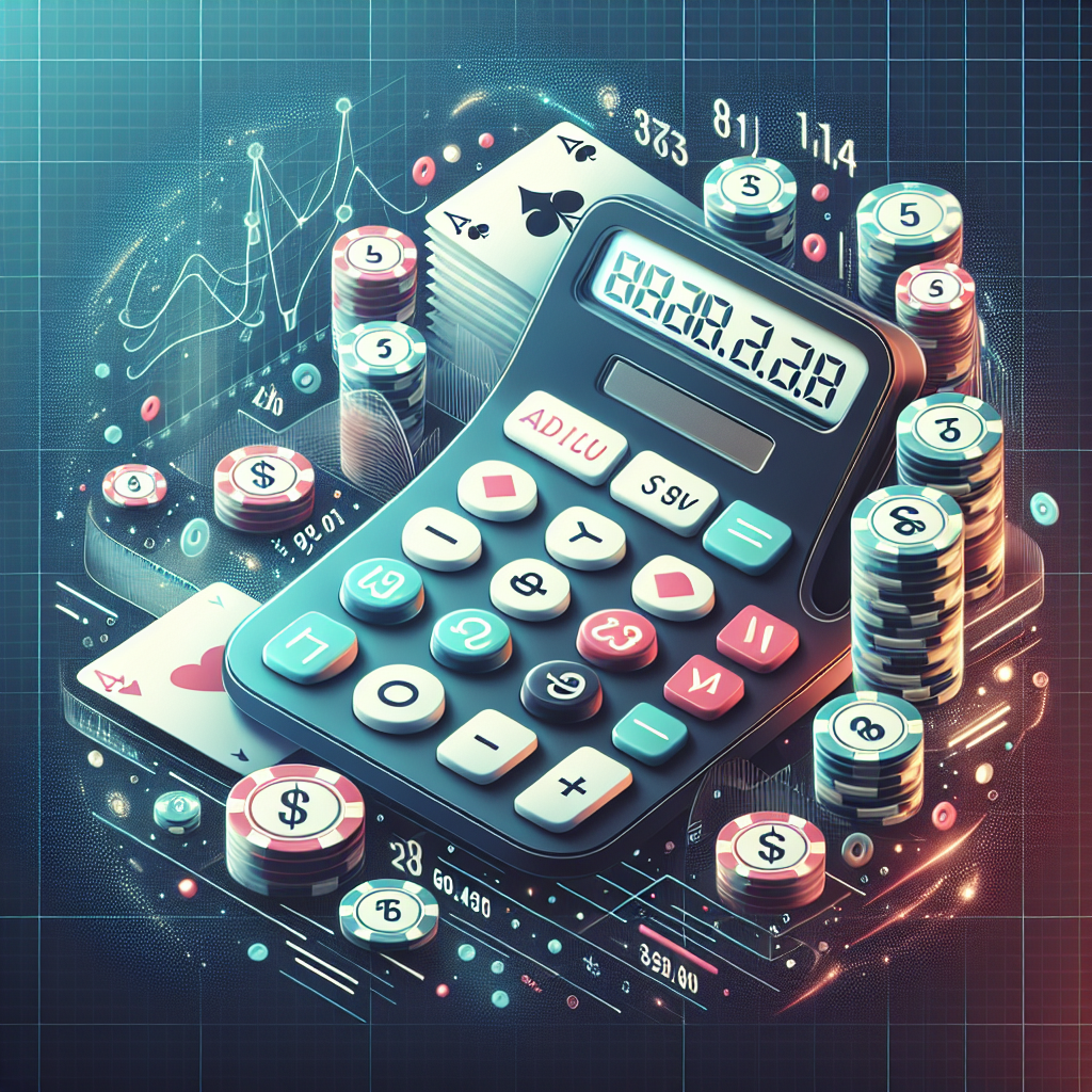 德州撲克勝率計算器, modern digital art style, high quality, suitable for blog post, no text or watermarks