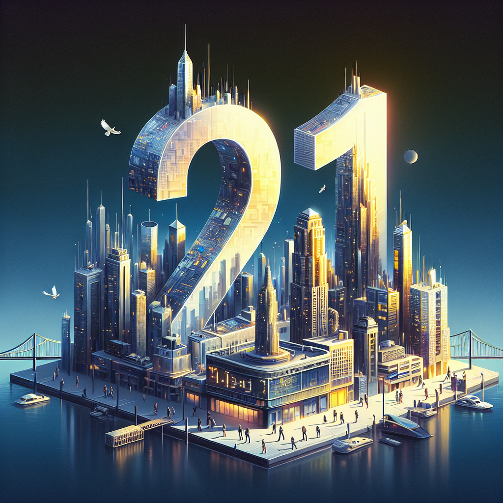 21點, modern digital art style, high quality, suitable for blog post, no text or watermarks