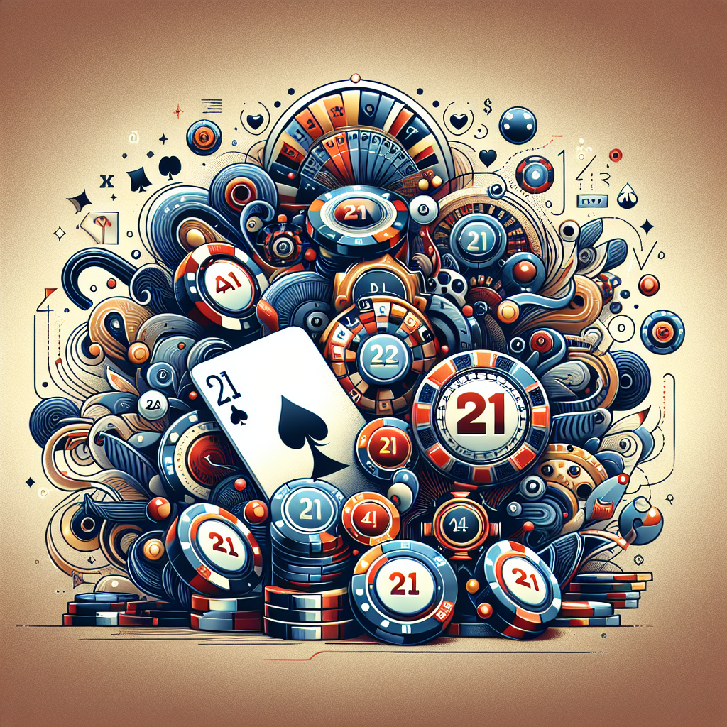 21點技巧, professional blog illustration, high quality, suitable for blog post, no text or watermarks