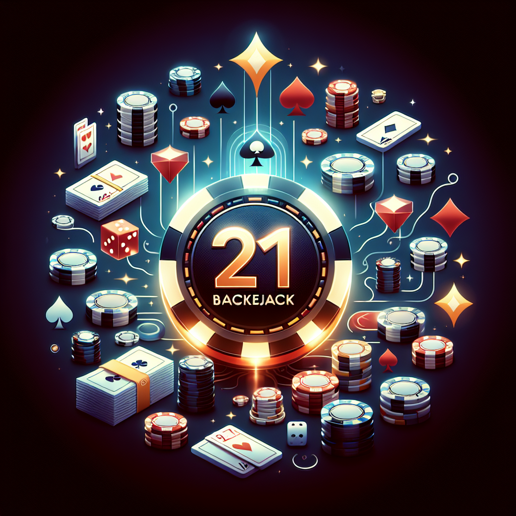 21點技巧, modern digital art style, high quality, suitable for blog post, no text or watermarks