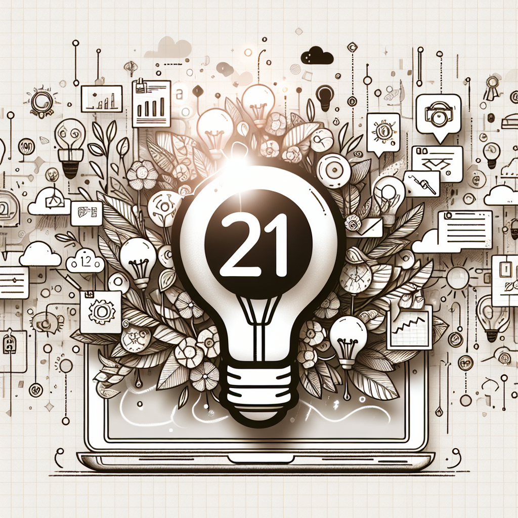 21點英文, professional blog illustration, high quality, suitable for blog post, no text or watermarks