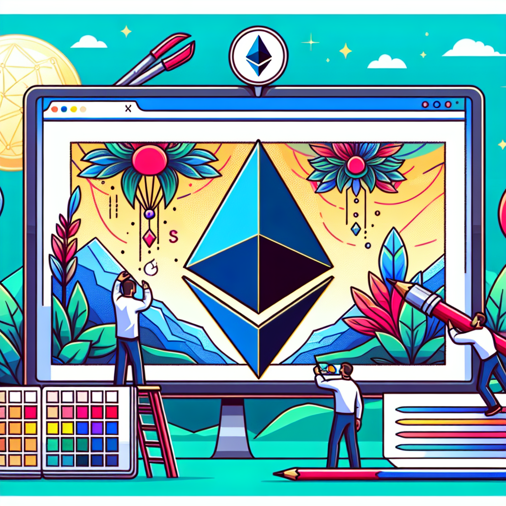 以太坊官网, professional blog illustration, high quality, suitable for blog post, no text or watermarks