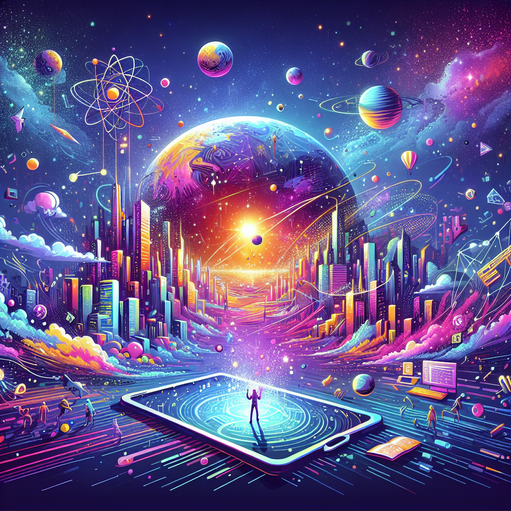 元宇宙游戏, professional blog illustration, high quality, suitable for blog post, no text or watermarks