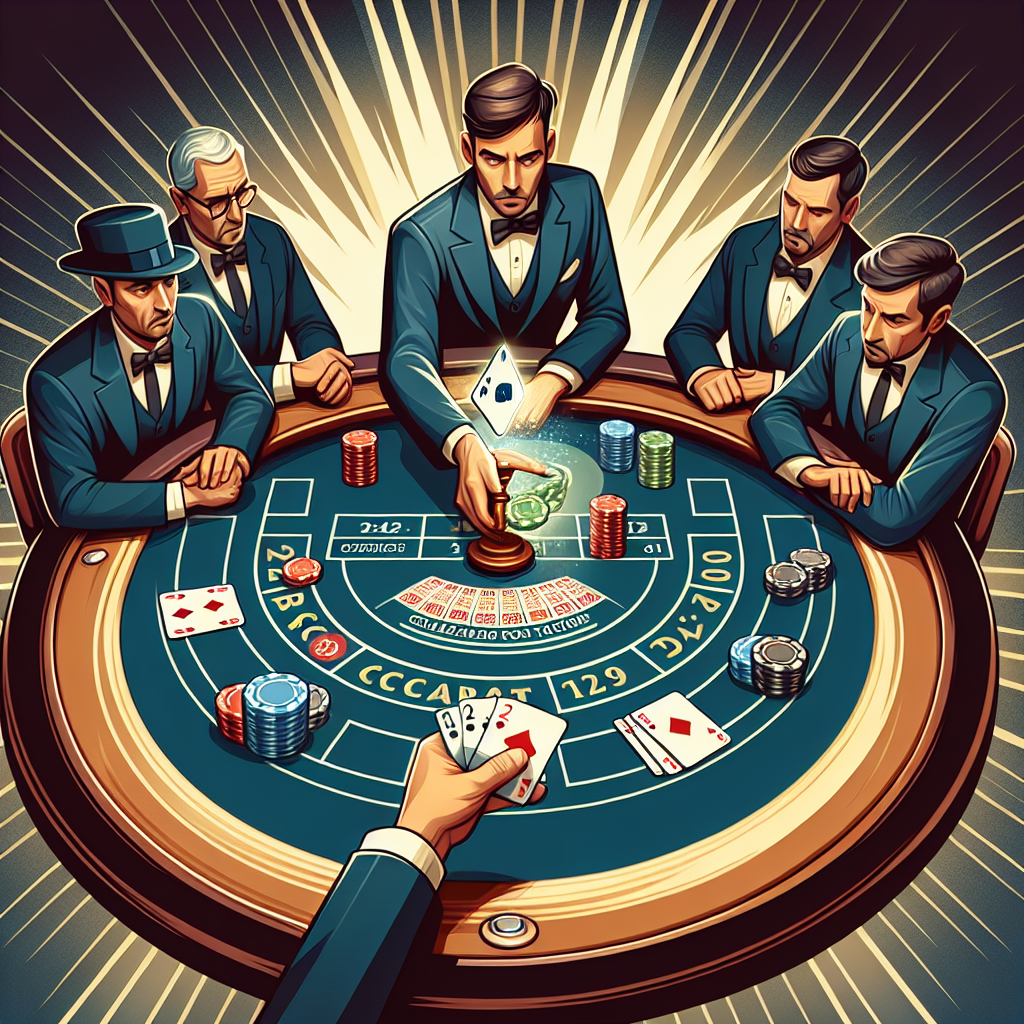 百家樂技巧, professional blog illustration, high quality, suitable for blog post, no text or watermarks