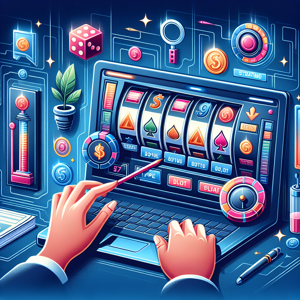 老虎機攻略, modern digital art style, high quality, suitable for blog post, no text or watermarks