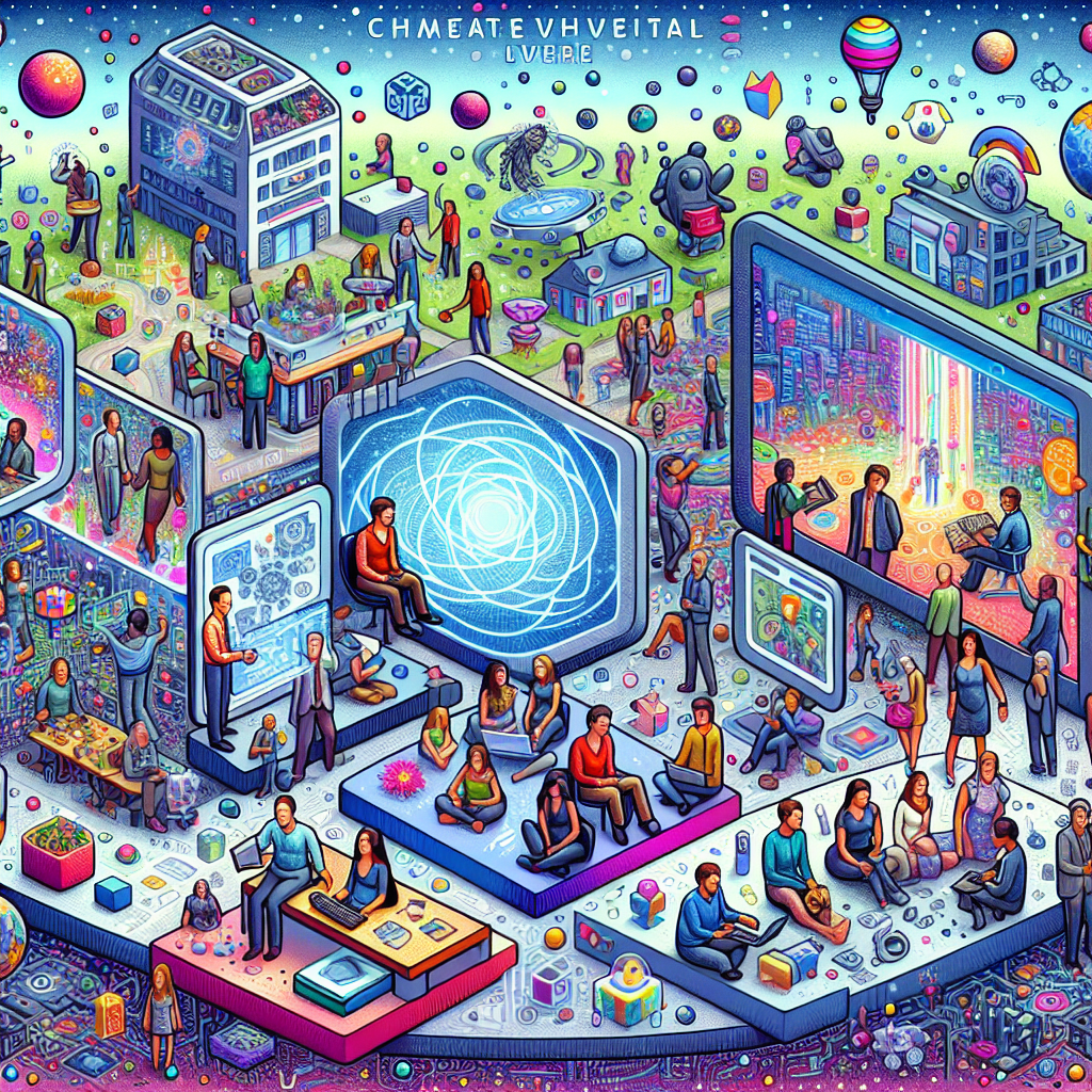 元宇宙是什么意思, professional blog illustration, high quality, suitable for blog post, no text or watermarks