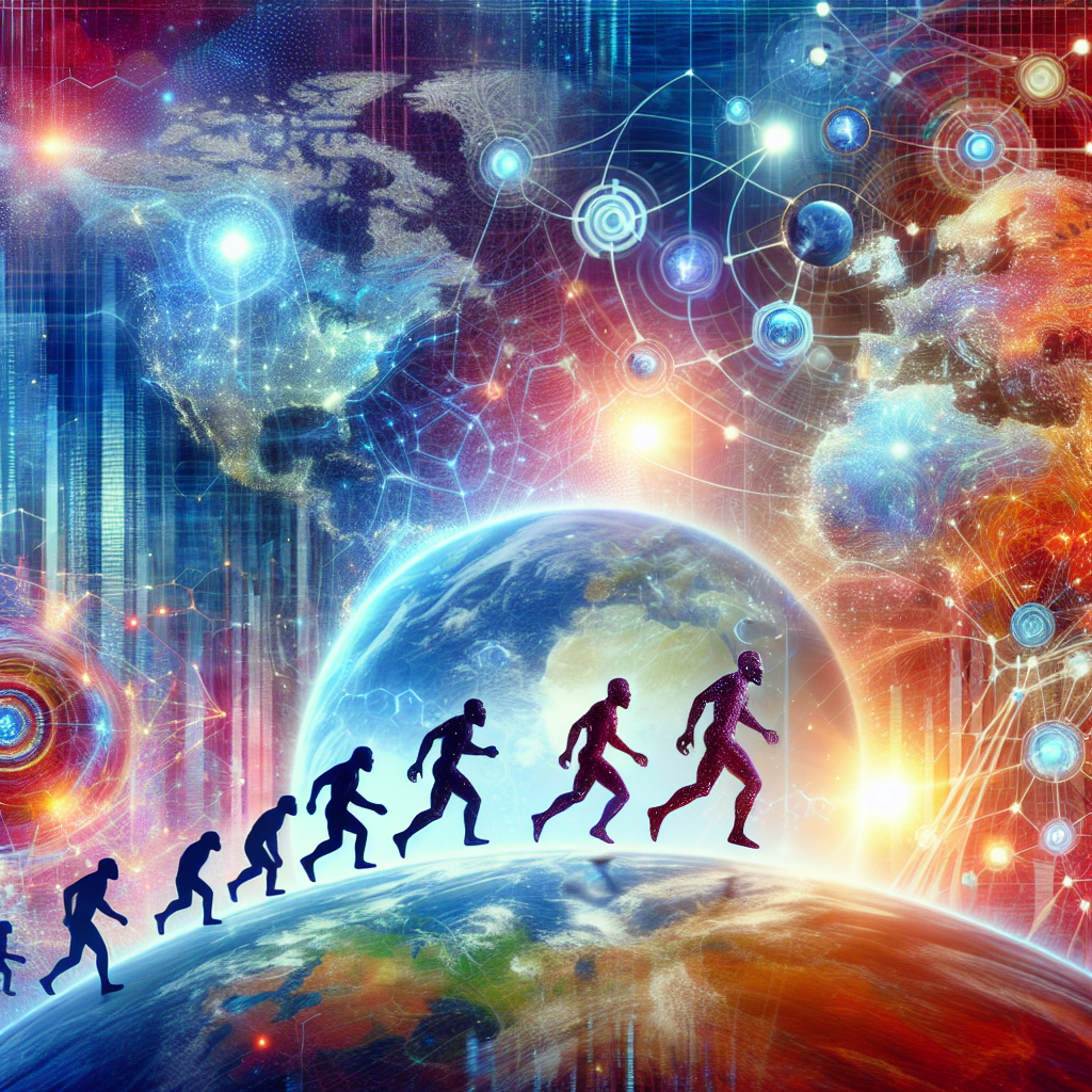 元宇宙进化, professional blog illustration, high quality, suitable for blog post, no text or watermarks