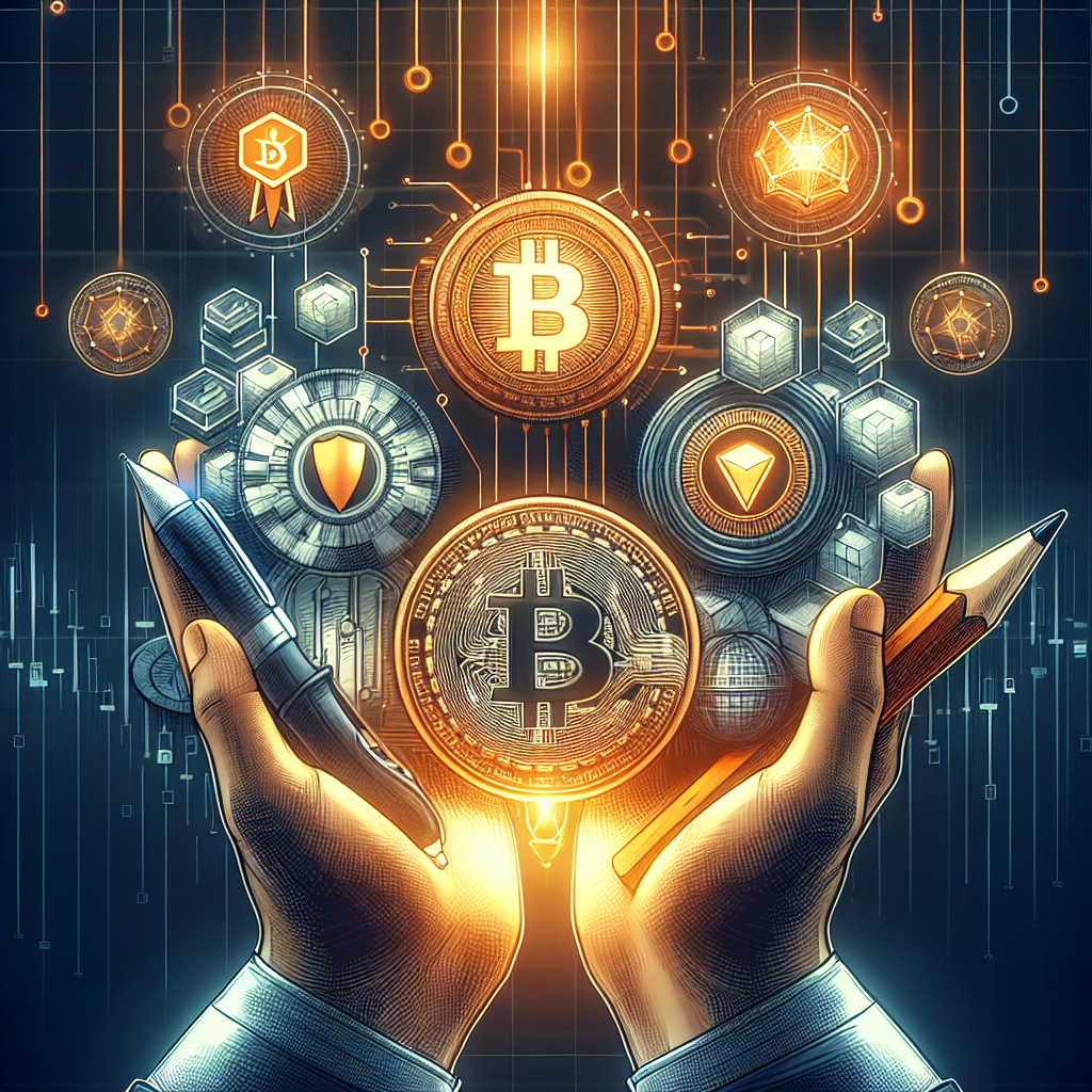 數位資產投資聖經 比特幣、區塊鏈、nft及其他數位資產的實用易懂指南, modern digital art style, high quality, suitable for blog post, no text or watermarks