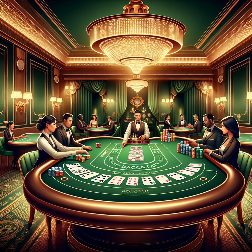 百家樂, professional blog illustration, high quality, suitable for blog post, no text or watermarks