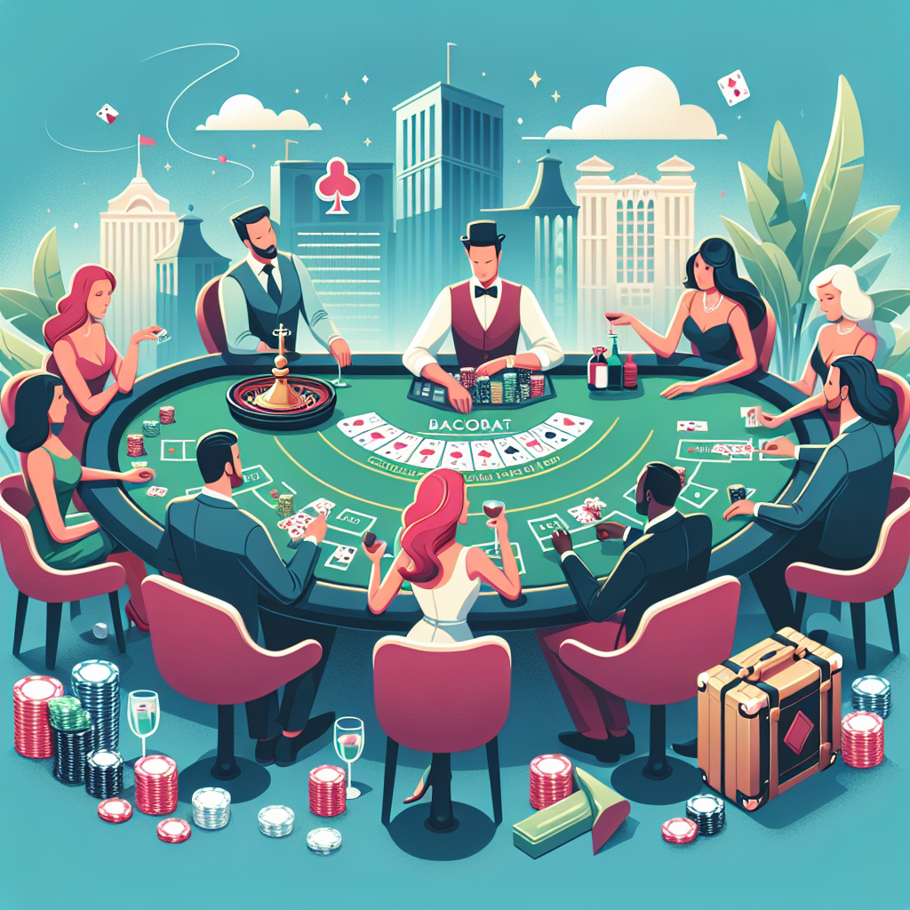 百家樂英文, professional blog illustration, high quality, suitable for blog post, no text or watermarks