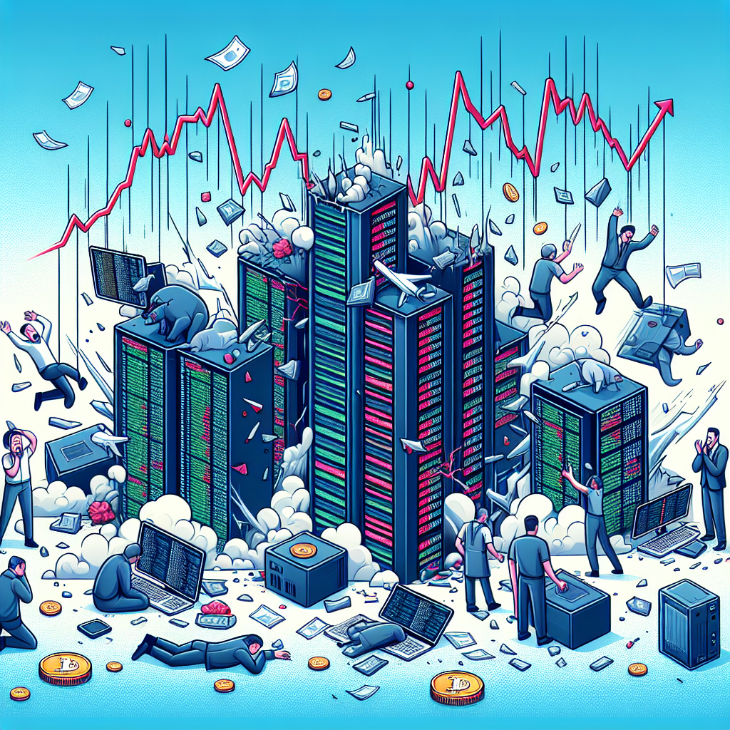 虛擬幣交易所 倒閉, professional blog illustration, high quality, suitable for blog post, no text or watermarks